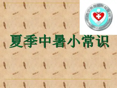 中暑讲课PPT