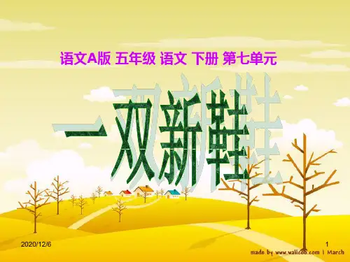 《一双新鞋》(语文A版小学五年级语文下册)精品PPT教学课件