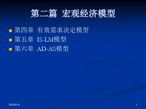 宏观经济学--有效需求决定模型