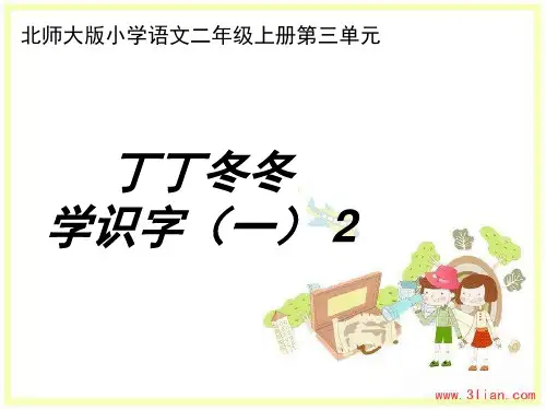 北师大版二年级上册丁丁冬冬学识字一(2)