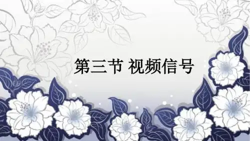 二、消隐信号