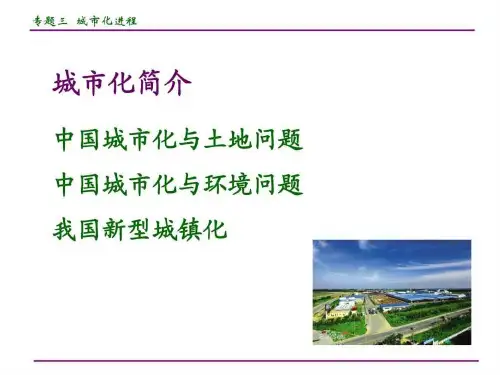城市化进程