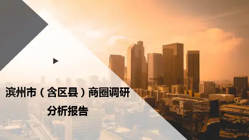 滨州市(含区县)商圈调研分析报告