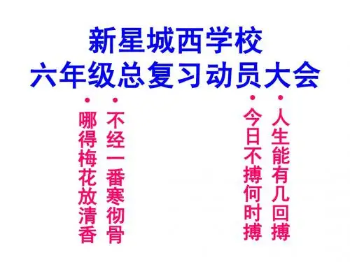 新星城西学校小升初动员会