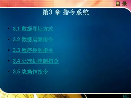 数据寻址方式