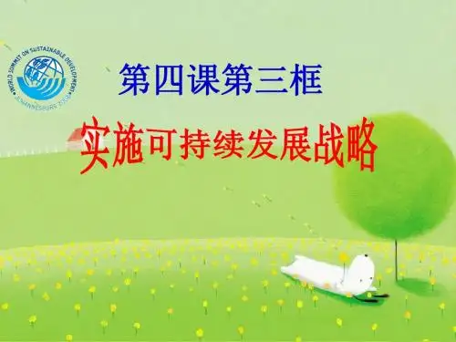 实施可持续发展战略