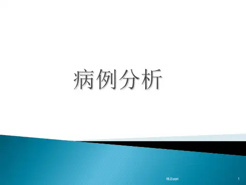 慢性硬化性肾小球肾炎病例分析PPT课件