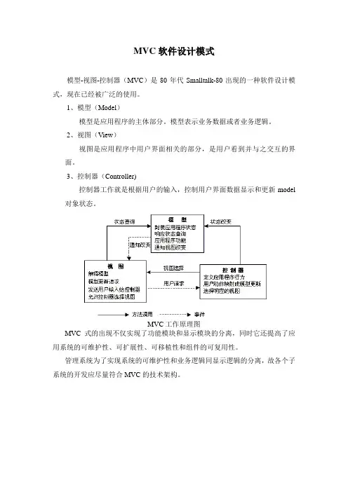 MVC软件设计模式