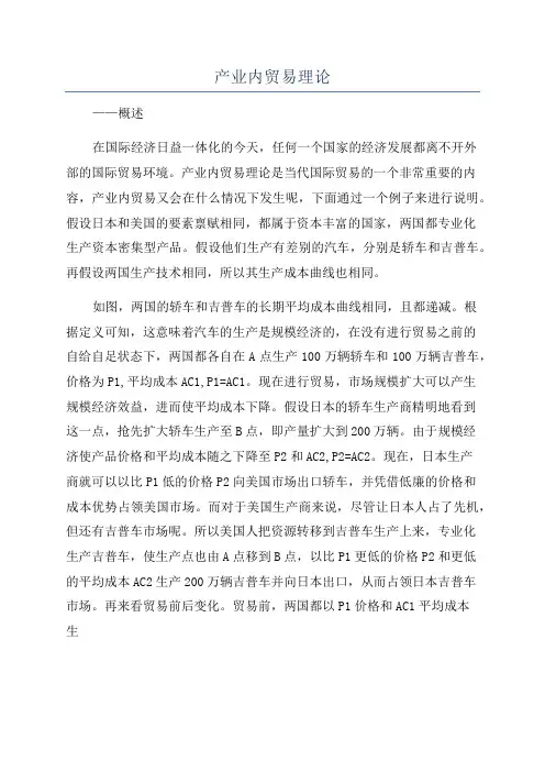 产业内贸易理论