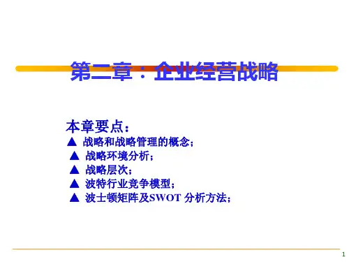第二章企业经营战略
