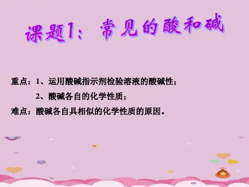 常见的酸和碱PPT课件7 人教版