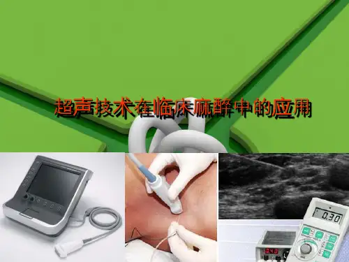 超声技术在临床麻醉中的应用