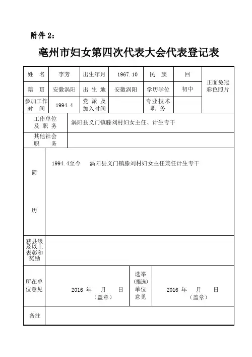 亳州妇代会