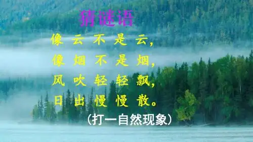 部编版二年级语文上册《19 雾在哪里》