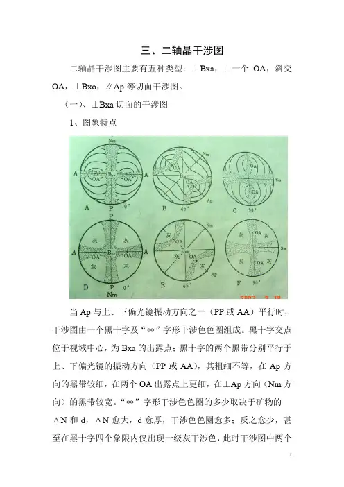 二轴晶干涉图.