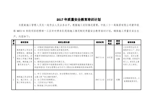 防洪防汛培训计划