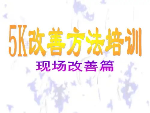 5K改善培训
