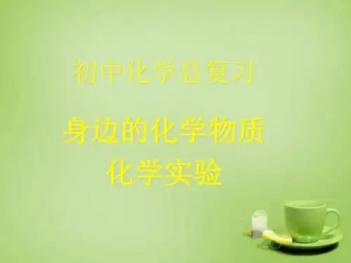 初中化学身边的化学物质总复习_图文.ppt