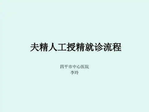 夫精人工授精就诊课件