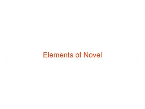 elements_of_novel