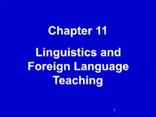 11Chapter11_teaching胡壮麟语言学第二版