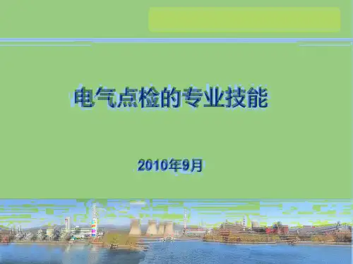 电气点检技能精品PPT课件