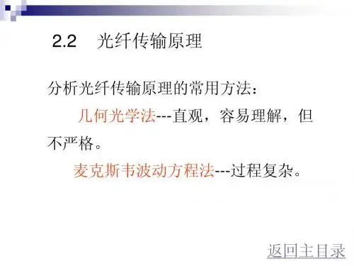 光纤通信  第 2 章  光纤和光缆-2.2