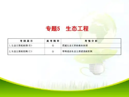 2015年新人教版高考生物总复习配套课件：选修3-5