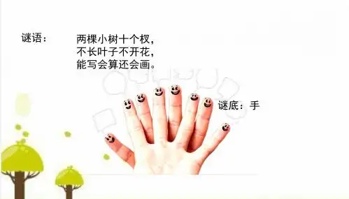 人教版六年级语文下册课件1.5手指