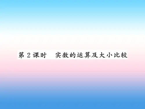 (新课标)2019中考数学复习 第一章 数与式 第1节 第2课时 实数的运算及大小比较(正文)课件