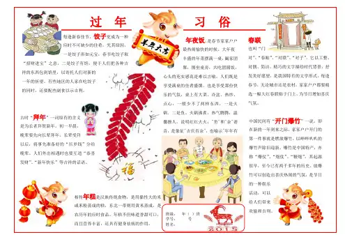 羊年春节小报A3