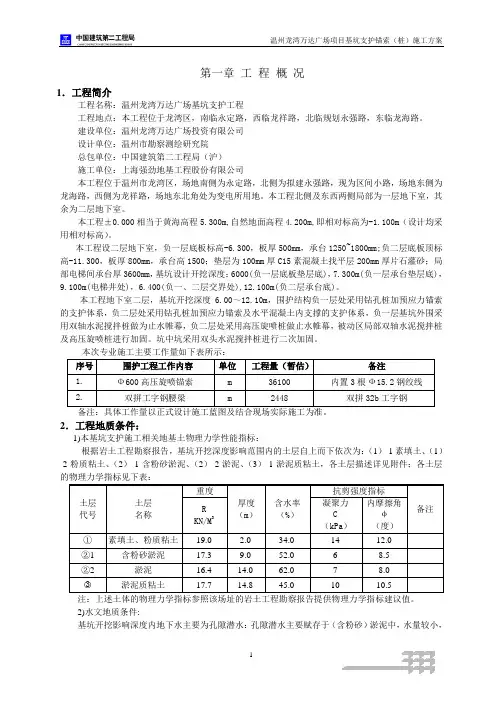 锚索(桩)施工方案