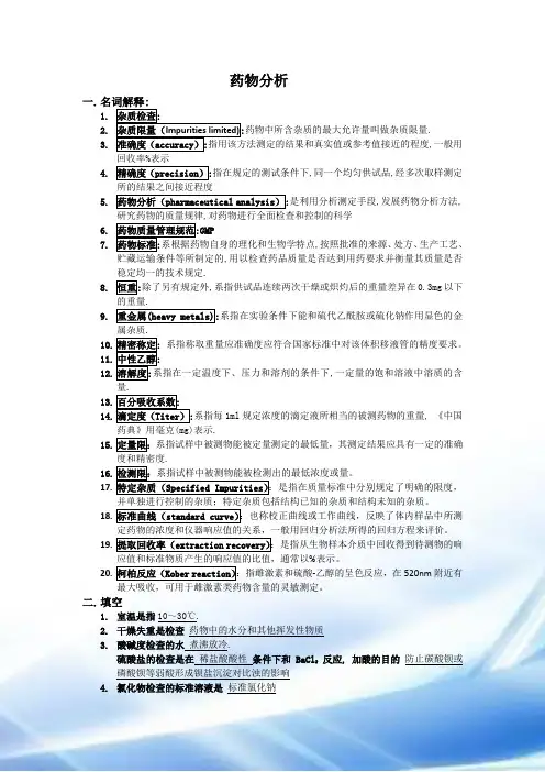 药物分析