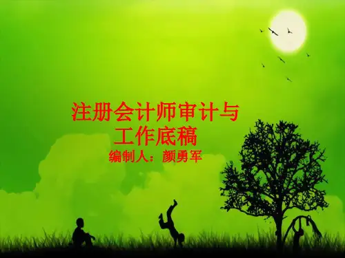 注册会计师审计与工作底稿编制2
