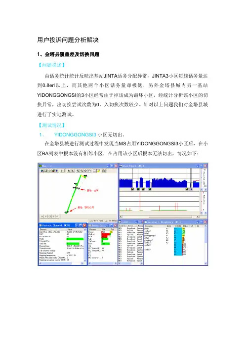 用户投诉问题分析解决