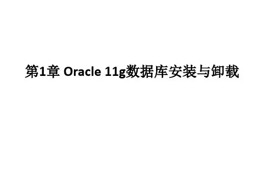 第1章Oracle 11g数据库安装与配置