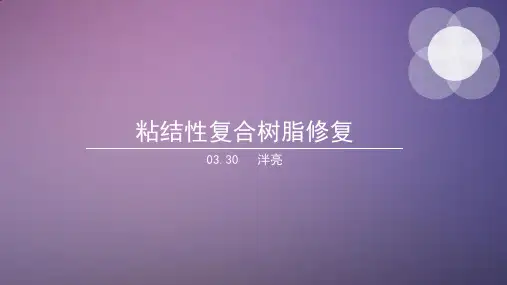 粘结性复合树脂修复