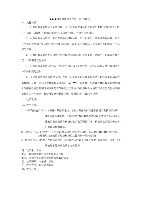 2.2.2对数函数及其性质