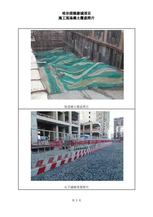 施工现场裸土覆盖照片