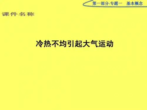 2-1冷热不均引起大气运动