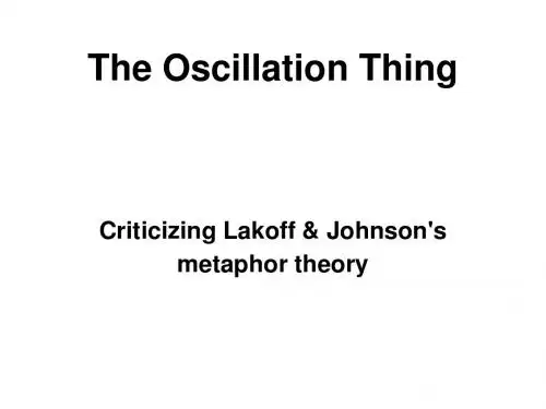 The Oscillation Thing