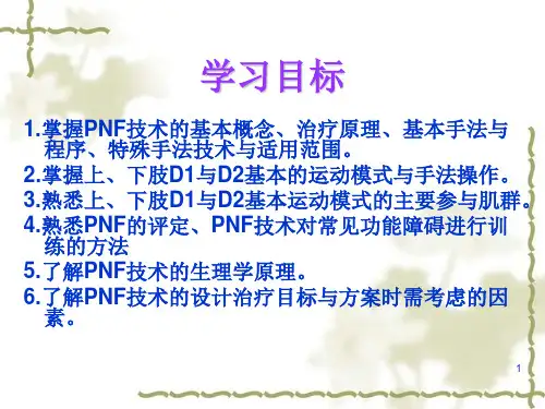 运动治疗技术PNF技术基本技术