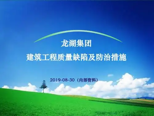 2019龙湖集团建筑工程质量缺陷及防治措施263p
