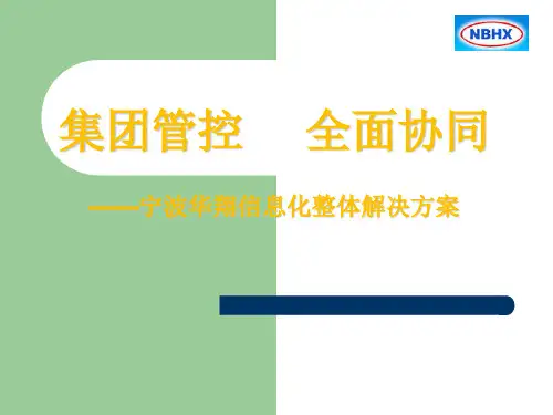 宁波华翔信息化方案
