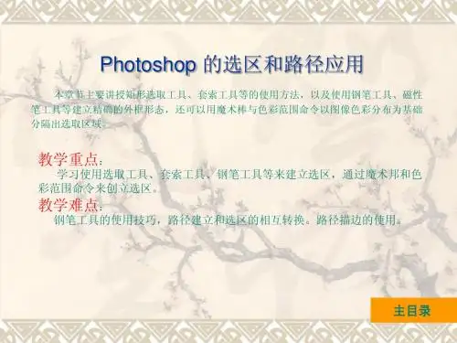 Photoshop PS的选区和路径应用