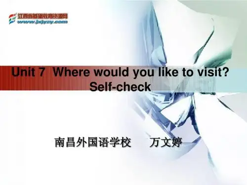 Where+would+you+like+to+visit_(四)教学课件