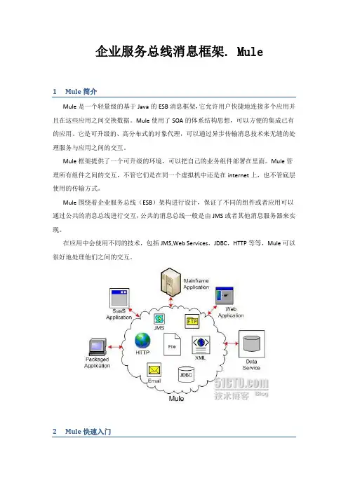 企业服务总线消息框架Mule简介