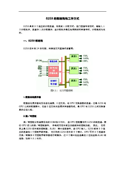 8253的内部结构与工作方式