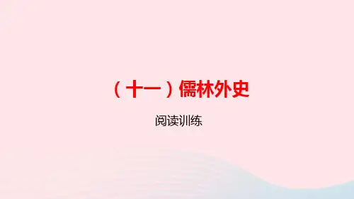 浙江省中考语文总复习十一儒林外史课件2019012234