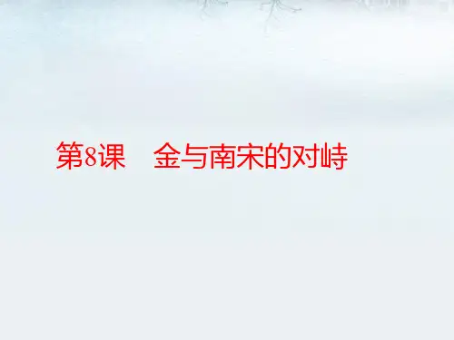 金与南宋的对峙PPT完整版1
